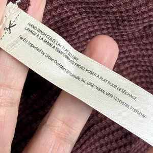 Free People We The Free Jolene Waffle Knit Henley mini Dress Tunic Burgundy Sz S thumbnail 5