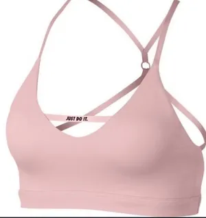 Women’s Pink Nike Indy Just Do it sports bra size M thumbnail 1