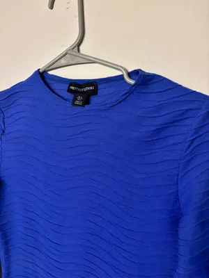 Pretty Little Thing Textured Cobalt Mini Dress thumbnail 5