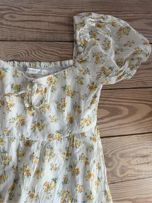 Altar'd State Floral Puff Sleeve Dress Size Small thumbnail 2
