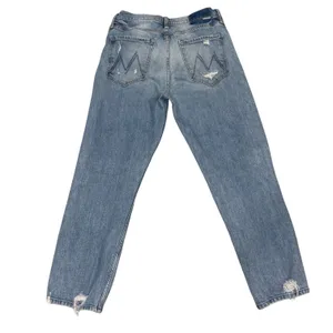 Mother Superior The Tomcat Distressed Straight Leg Ankle Jean in Confession Wash 28 thumbnail 6