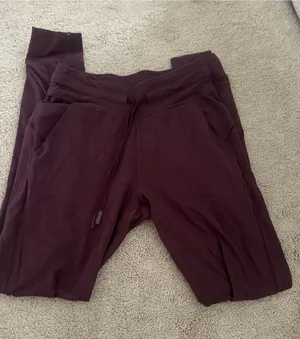 lululemon athletica Women's Burgundy Drawstring Joggers thumbnail 1