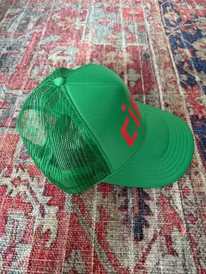 clare v ciao trucker hat Green thumbnail 2