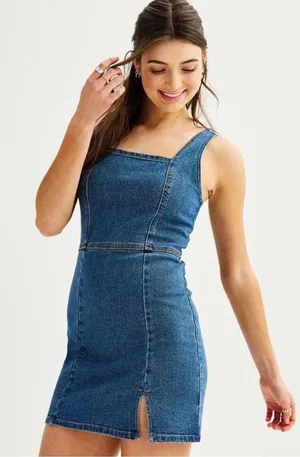 Kohl's Denim Mini Dress thumbnail 1