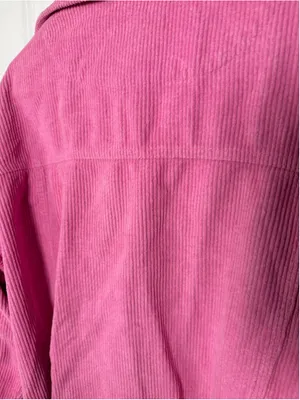 POL Pink Corduroy Raw Hem Jacket Size L EUC thumbnail 12
