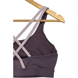 Lululemon Energy Sports Bra Womens 10 Purple Plum Strappy Activewear Yoga Gym thumbnail 7