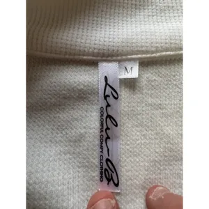 Lulu-B Women Size Medium Waffle Knit‎ Top 1/2 Zip Preppy Athleisure City Modern thumbnail 3