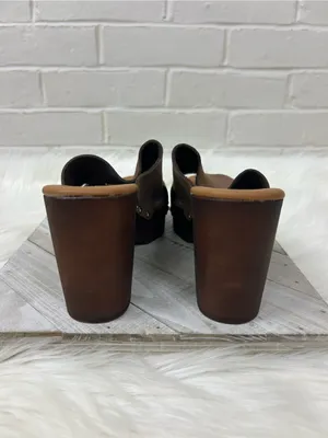 A.Giannetti Genuine Leather Heeled Mules Sandals Size 7.5 thumbnail 10