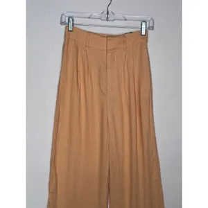 2020s Abercrombie & Fitch Peach Linen Corset Top & Wide Leg Pants Set NWT XS/S thumbnail 9