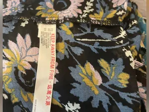 Free People Dance With Me Mixed Floral Halter Maxi Dress Adjustable Front Ties M thumbnail 6