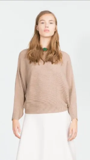 ✨ Zara Knit Batwing Cropped Sweater✨ thumbnail 1
