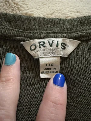 🎉4 for $20 Orvis Women's Short Sleeve V-Neck Tunic Knit Top, Large thumbnail 4