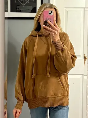 American Eagle Aerie Brown Sweatshirt Hoodie thumbnail 1
