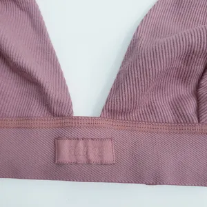 Skims Rose Mauve Clay Plunge Unlined Bralette thumbnail 4