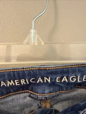 American Eagle Next Level Stretch Distressed Jeggings Sz 6R / Medium Wash thumbnail 5