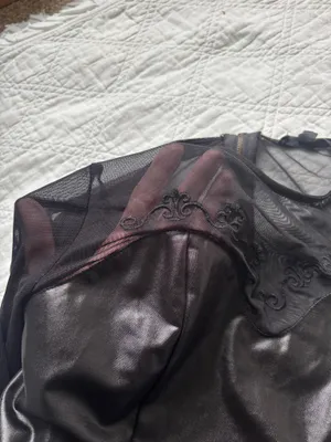 Iris Mesh Lace Black Long Sleeve thumbnail 3