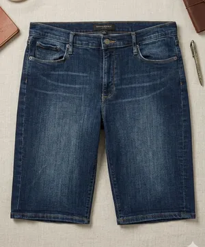 Banana Republic Women's Dark Indigo Denim Bermuda Shorts thumbnail 1