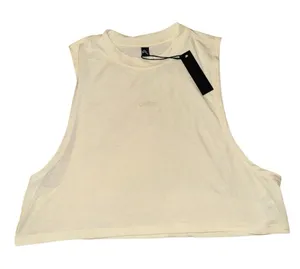 Oner Active NWT go to muscle crop tank in off white women’s size medium thumbnail 1