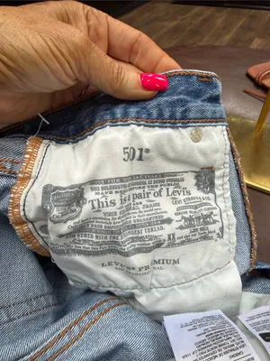 Levi's Light Blue Distressed Cutoff Jean Shorts thumbnail 4