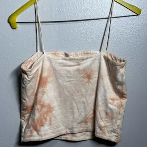 American Eagle Women Orange Tie Dye Crop‎ Top Size Large. thumbnail 7