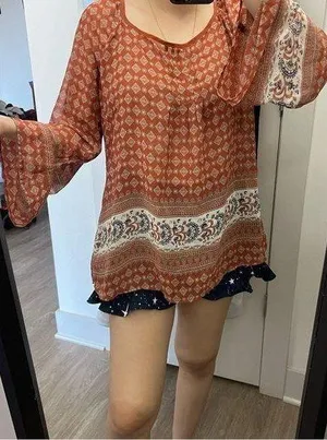boho tunic blouse thumbnail 2