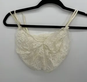Victoria's Secret Vintage Ivory Lace Bralette‎ Sz S Dainty Wedding Feminine thumbnail 1