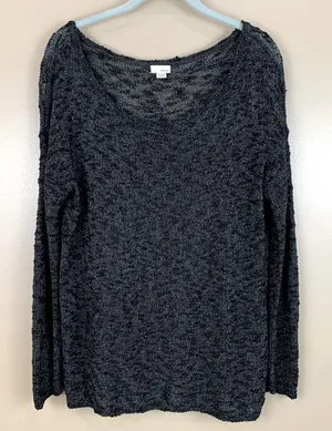 Garage Oversized Black Sweater XS - S Grunge Goth Whimsigoth Casual Slouchy thumbnail 1