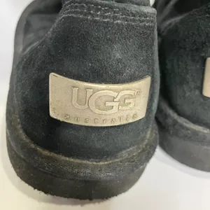 UGG Australia black tall boots side zipper black suede women's size‎ 7 trendy thumbnail 5
