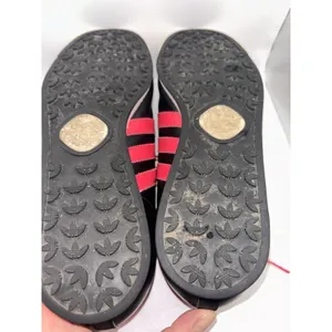 Adidas Samoa W9 M7.5 Black Pink Leather Sneakers White Toe Retro‎ Low Top Shoes thumbnail 7