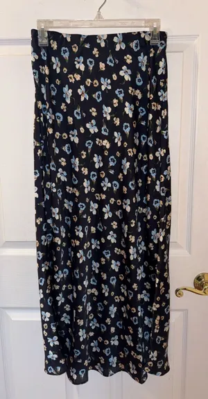 TJ Maxx Silky floral maxi skirt thumbnail 1