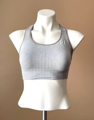 CHAMPION | Light Gray Racerback Sports Bra Sz M thumbnail 1
