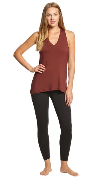Beyond Yoga Twisted Racerback Tank Size M Red thumbnail 1