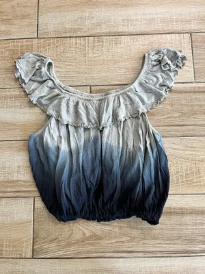 Womens Free People Grey/Blue Ombre Tank Top - XS thumbnail 4