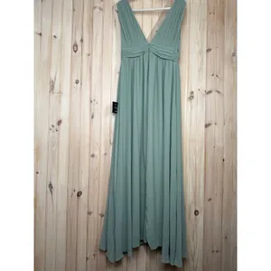 Lulus Heavenly Hues Sage Brush Maxi Dress Wedding Wedding Formal Flowy Medium thumbnail 5