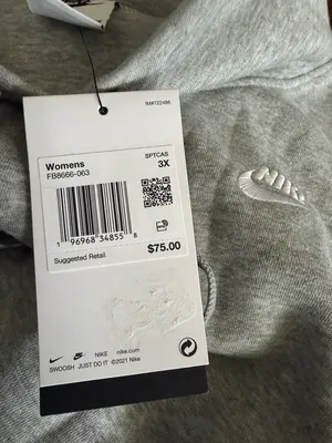 Nike Plus Size Oversized Mock-Neck Fleece Sweatshirt in Grey, Size 3X, NWT thumbnail 8