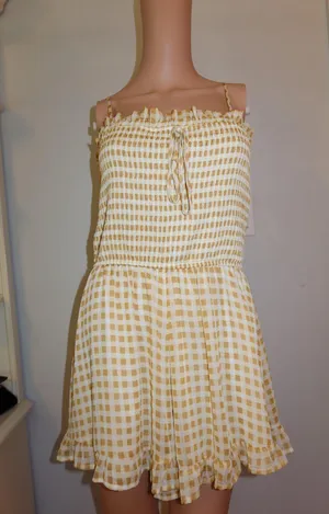Altar'd State Checkered Romper thumbnail 1