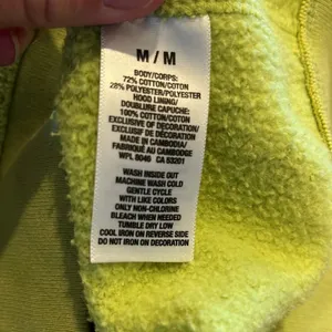 Retro Aeropostale Hoodie Lime Green Pullover Sweatshirt Womens Medium thumbnail 9