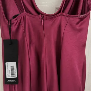 Princess Polly Magenta Midi Dress thumbnail 5