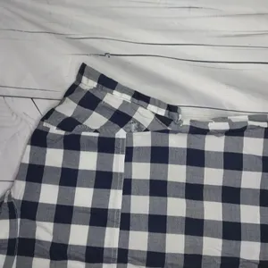 J.Crew Mercantile Gingham Plaid Popover Preppy Business Casual Short Sleeve Top thumbnail 7