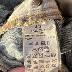All Saints Sammy Paperbag Jeans Size 0 thumbnail 4