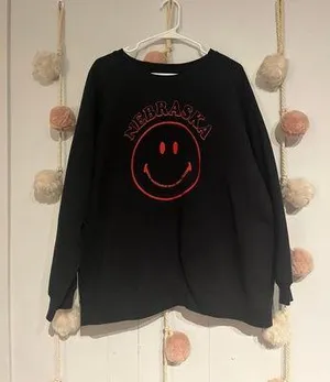 State of Mine nebraska smiley crew neck thumbnail 1