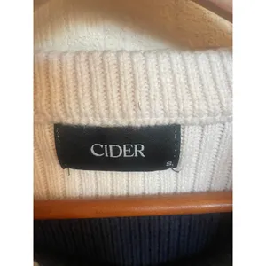CIDER Ripped Striped Knit Crop Top Sweater Vest Small S thumbnail 3