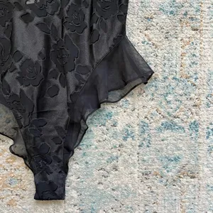 [Victoria's Secret] Vintage Black Sheer Bodysuit Teddy- Size M thumbnail 9