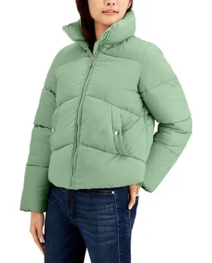 ✨Maralyn & Me Juniors' Cropped Puffer Teal Sz XL Coat✨ thumbnail 1