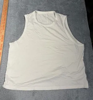Lululemon White Sleeveless Tank Top workout thumbnail 1