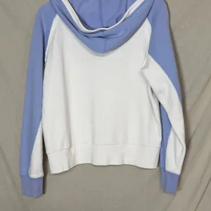 Vintage Y2K Reebok NFL Dallas Cowboys Football Zip Up Hoodie Blue White Women L thumbnail 3