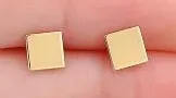 Gold Square Earring thumbnail 1