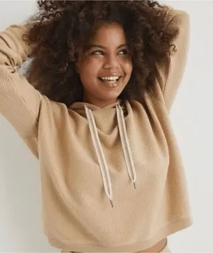 Aerie NWT Corded cropped hoodie size Small thumbnail 1