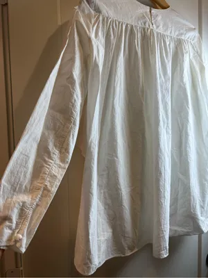 Zara Trafaluc White Cotton Ruffle Long‎ Sleeve Blouse Size Small thumbnail 5
