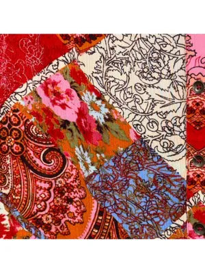 Lovestitch Women's Large Patchwork Floral Blouse thumbnail 3
